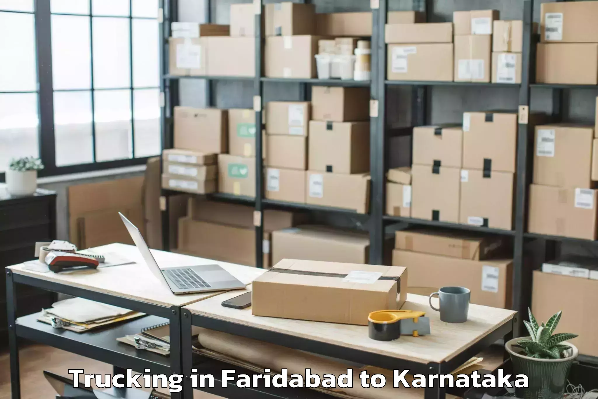 Efficient Faridabad to Karnataka Veterinary Animal An Trucking